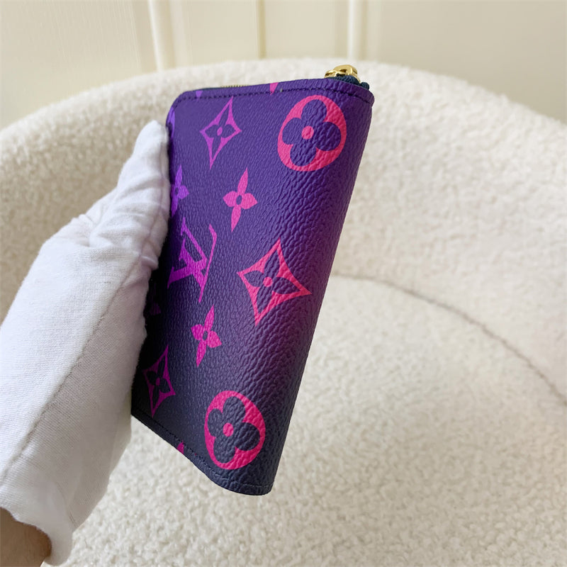 LV Zippy Coin Purse in Midnight / Fuchsia Monogram Canvas and GHW