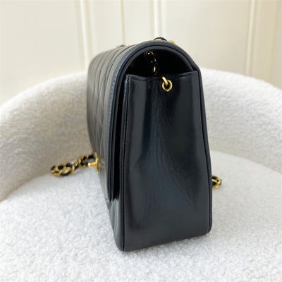 Chanel Vintage Medium Diana Flap in Black Lambskin 24K GHW