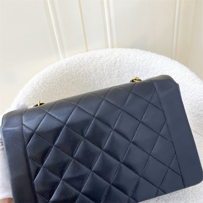 Chanel Vintage Medium Diana Flap in Black Lambskin 24K GHW