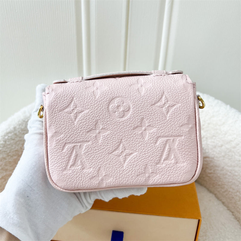 LV Micro Metis in Pink Empreinte Leather and GHW