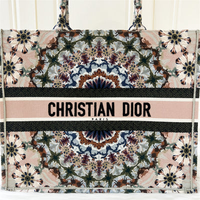 Dior Large Book Tote in KaleiDiorscopic Canvas Embroidery