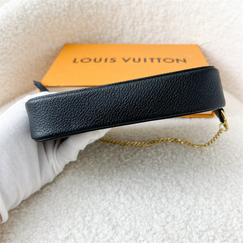 LV Mini Pochette Accessoires in Bicolour Monogram Empreinte Leather GHW