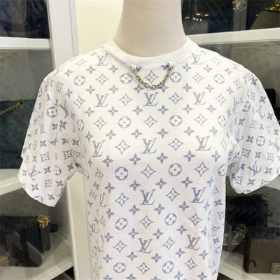 LV Escale Printed T-shirt in White 100% Cotton