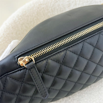 Chanel Bum Bag in Black Lambskin LGHW