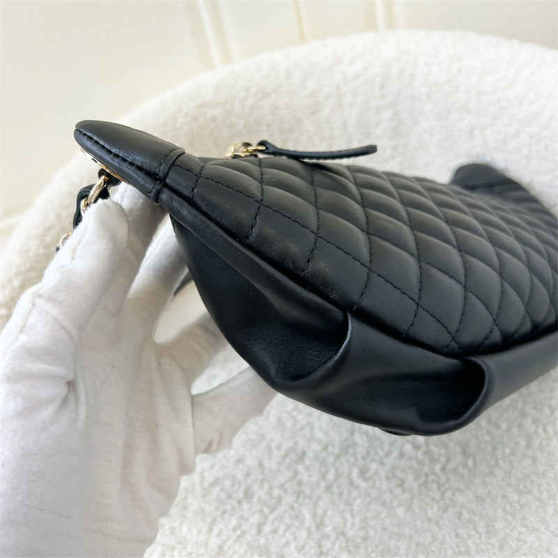 Chanel Bum Bag in Black Lambskin LGHW