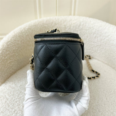 Chanel 22P Small Vanity in Black Caviar LGHW