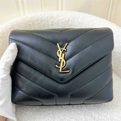 Saint Laurent YSL Toy Loulou in Black Calfskin GHW