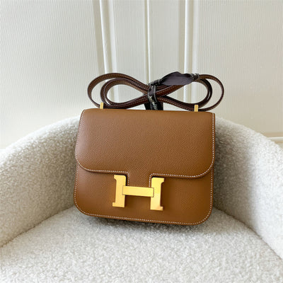 Hermes Constance 18 (Mini) in Gold Epsom Leather GHW
