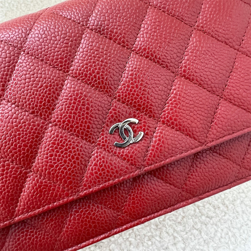 Chanel Classic Wallet on Chain WOC in Red Caviar SHW – Brands Lover