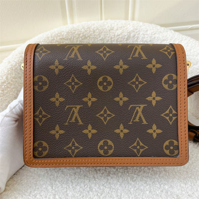 LV Mini Dauphine in Reverse Monogram + Monogram Canvas GHW