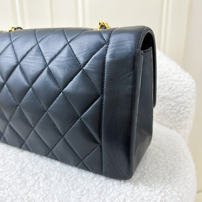 Chanel Small (22cm) Diana Flap in Black Lambskin 24K GHW