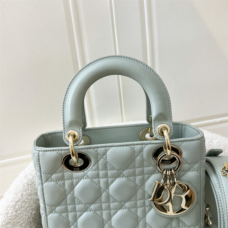 Dior Small Lady Dior MyladyDior in Mint Green Lambskin LGHW