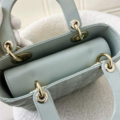 Dior Small Lady Dior MyladyDior in Mint Green Lambskin LGHW