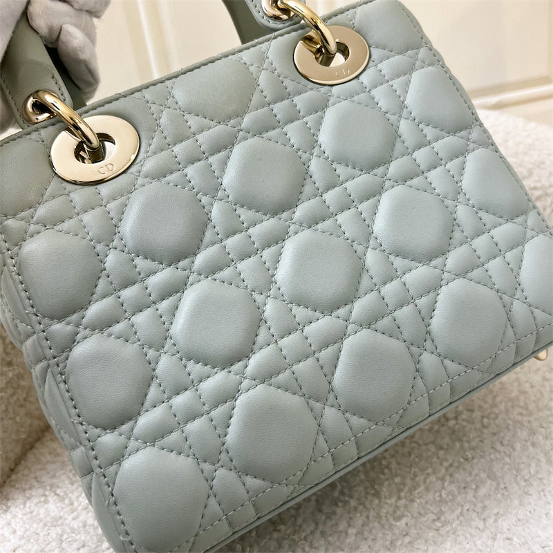 Dior Small Lady Dior MyladyDior in Mint Green Lambskin LGHW