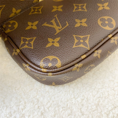 LV Multi Pochette Acc in Monogram Canvas and Rose Clair Strap