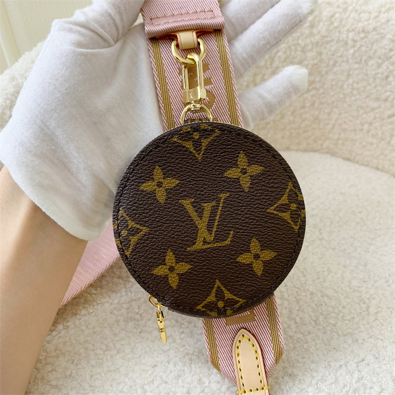 LV Multi Pochette Acc in Monogram Canvas and Rose Clair Strap