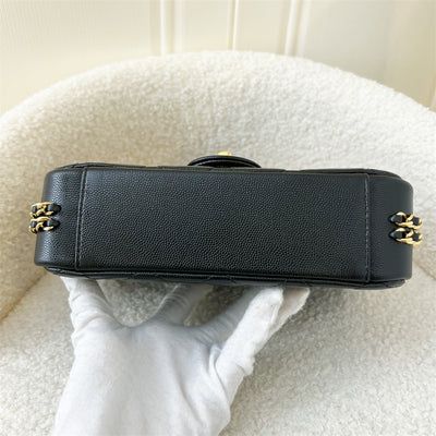 Chanel 23C Seasonal Flap Bag in Black Caviar GHW