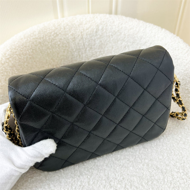 Chanel 23C Seasonal Flap Bag in Black Caviar GHW