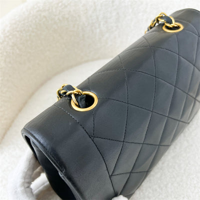 Chanel Small 22cm Diana Flap in Black Lambskin and 24K GHW