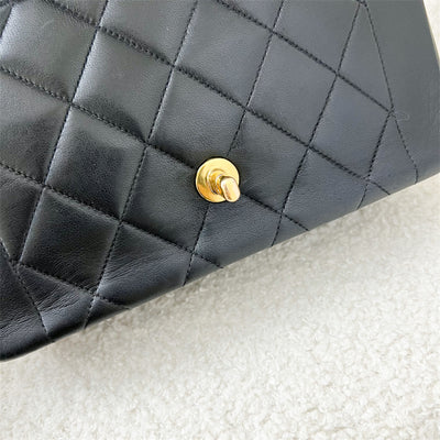 Chanel Small 22cm Diana Flap in Black Lambskin and 24K GHW