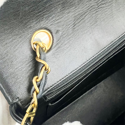 Chanel Small 22cm Diana Flap in Black Lambskin and 24K GHW