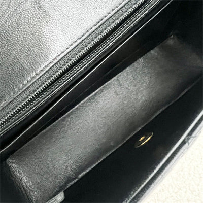 Chanel Small 22cm Diana Flap in Black Lambskin and 24K GHW