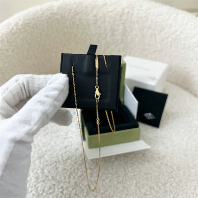 Van Cleef & Arpels VCA Mini Model Frivole Pendant Necklace in Yellow Gold and 1 Diamond