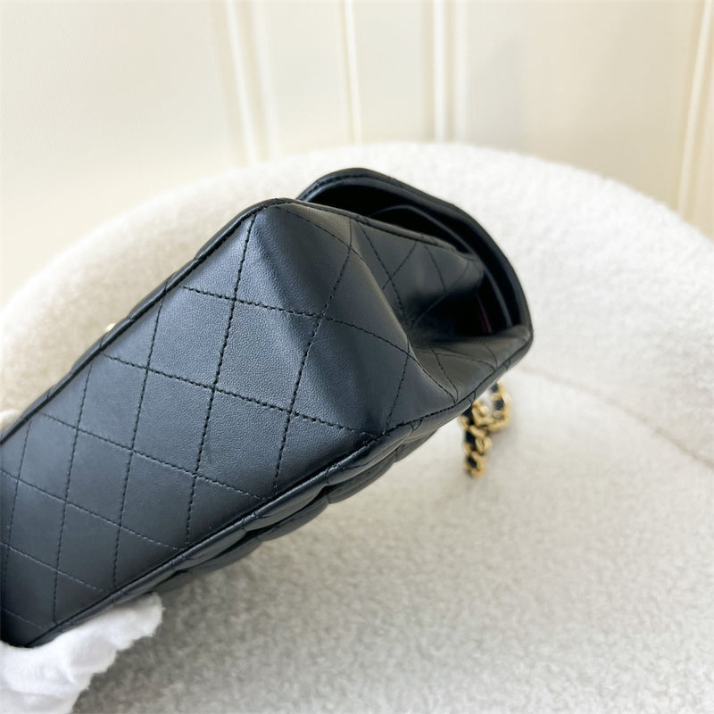 *Reserved* Chanel Small CF Classic Flap in Black Lambskin GHW