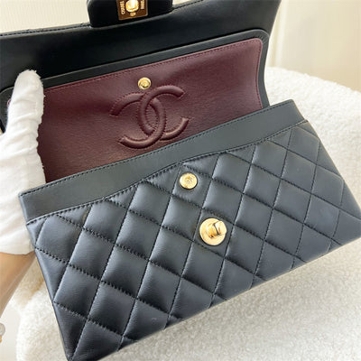 *Reserved* Chanel Small CF Classic Flap in Black Lambskin GHW