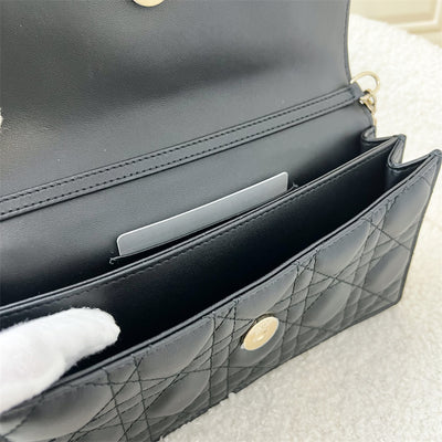 Dior Miss Dior Mini Bag in Black Cannage Lambskin LGHW