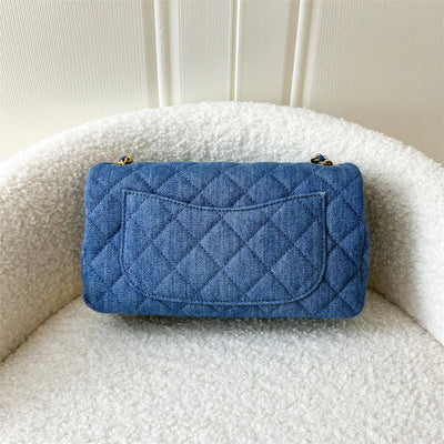 Chanel Mini Rectangle in Denim Pearl Crush AGHW