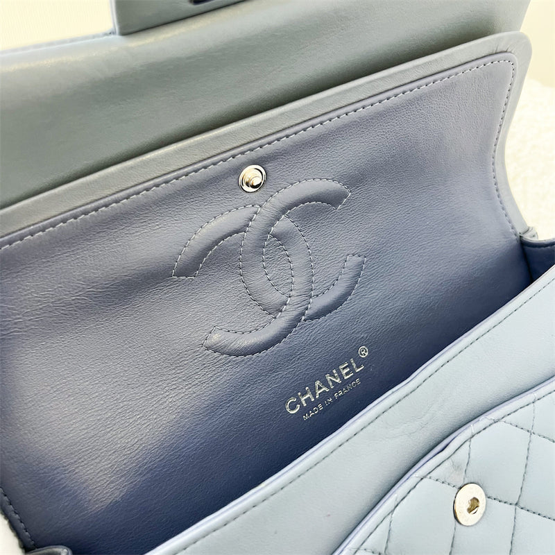 Chanel Medium Classic Flap CF in 12P Lavender Blue Lambskin SHW