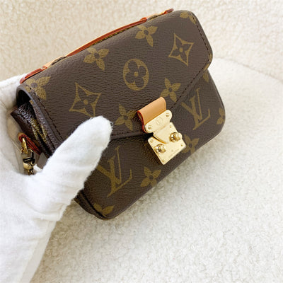 LV Micro Metis in Monogram Canvas GHW