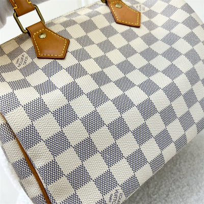 LV Speedy 25 Bandouliere in Damier Azur Canvas GHW