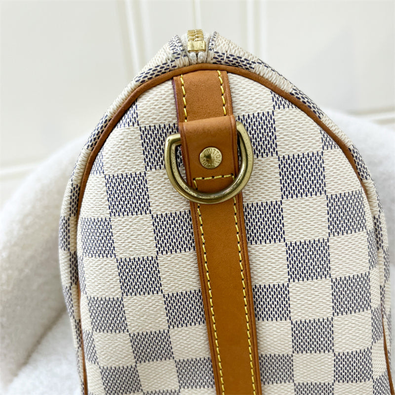 LV Speedy 25 Bandouliere in Damier Azur Canvas GHW