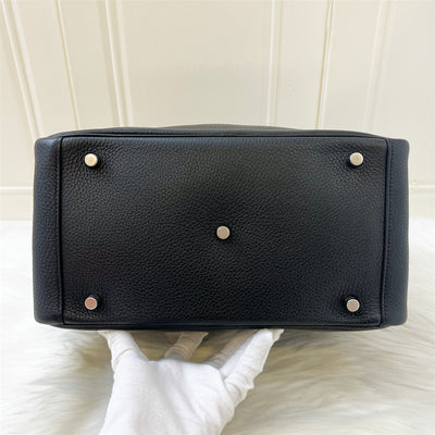 Hermes Lindy 30 in Black Clemence Leather PHW