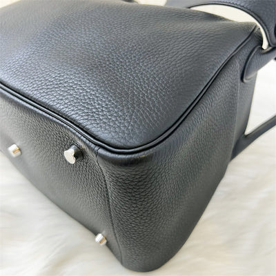 Hermes Lindy 30 in Black Clemence Leather PHW