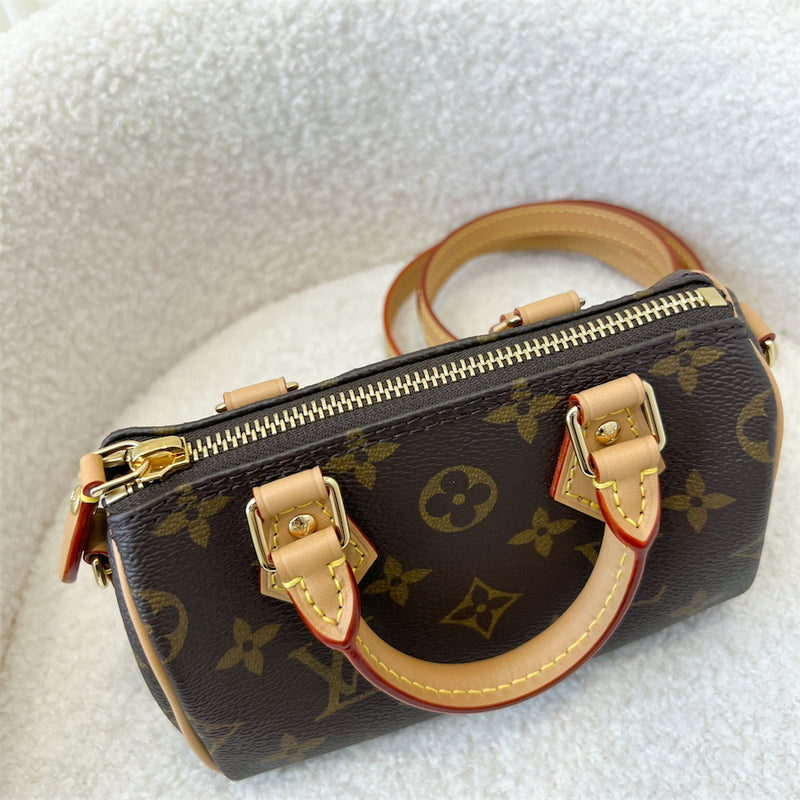 LV Nano Speedy in Monogram Canvas GHW