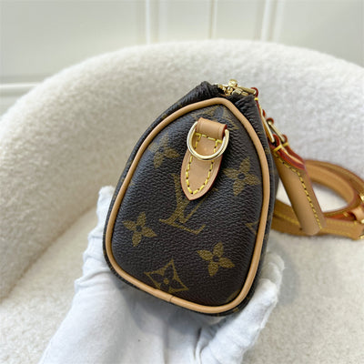 LV Nano Speedy in Monogram Canvas GHW