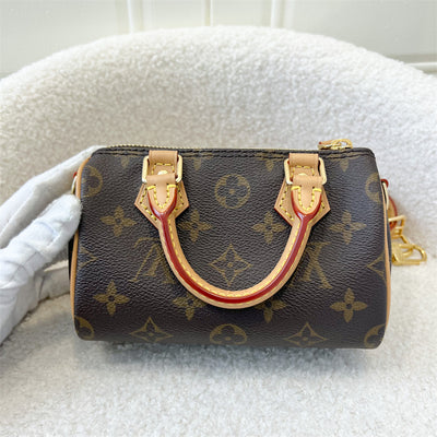 LV Nano Speedy in Monogram Canvas GHW