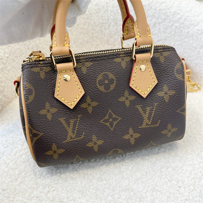 LV Nano Speedy in Monogram Canvas GHW