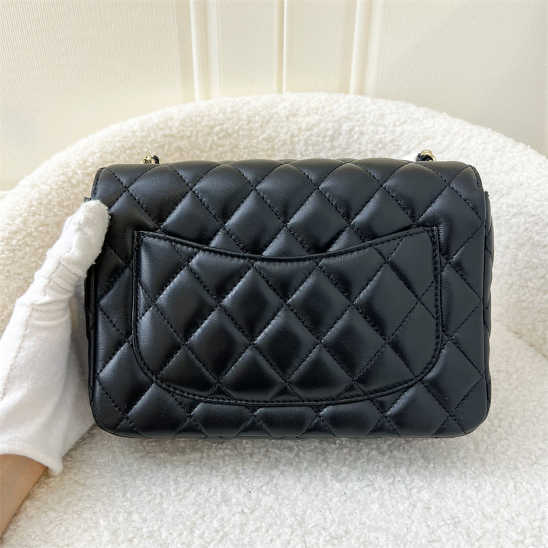 Chanel 23P Square Mini Flap in Black Lambskin LGHW – Brands Lover