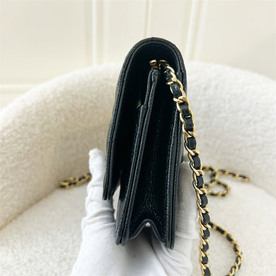 Chanel Classic Wallet on Chain WOC in Black Caviar GHW