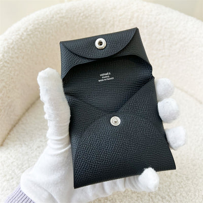 Hermes Bastia in Black Epsom Leather