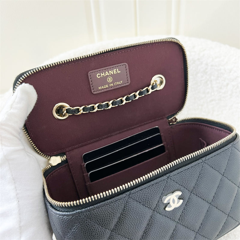 Chanel 22C Small Vanity in Black Caviar and LGHW