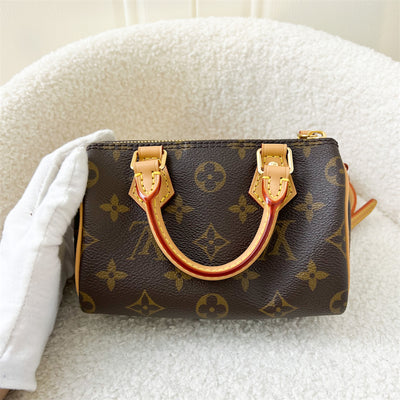 LV Nano Speedy in Monogram Canvas GHW