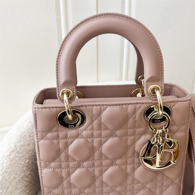 Dior Small Lady ABCDior in Nude Pink Lambskin LGHW