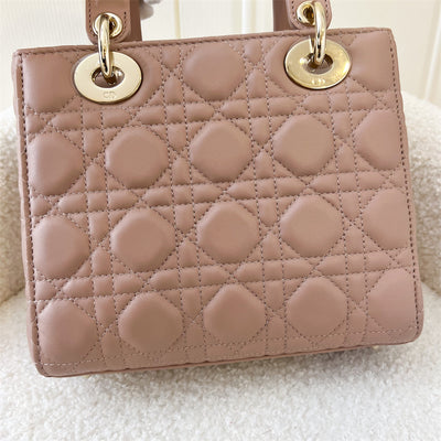 Dior Small Lady ABCDior in Nude Pink Lambskin LGHW