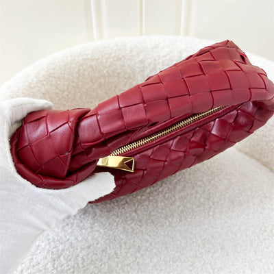 Bottega Veneta Mini Jodie in Dark Red Lambskin and Calfskin Interior