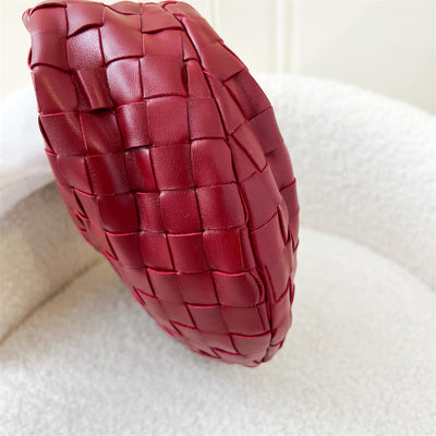 Bottega Veneta Mini Jodie in Dark Red Lambskin and Calfskin Interior